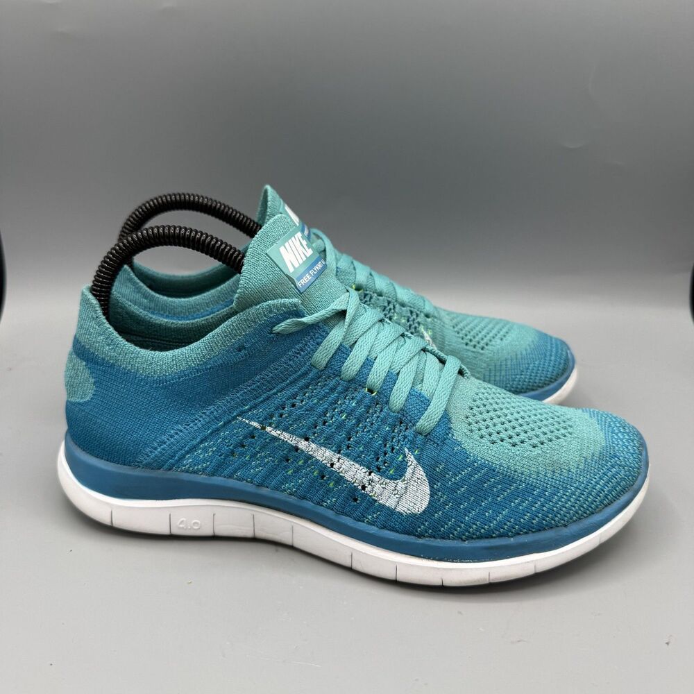 Nike Free 4.0 Flyknit Shoes Womens Running Sneakers Athletic 631050-314 Size 7.5